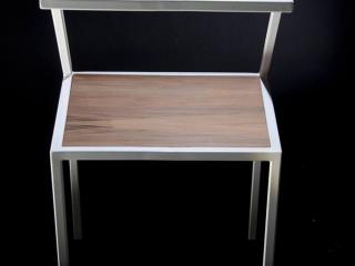 Sedia in ferro e legno