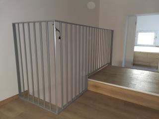 Parapetto corrimano in ferro