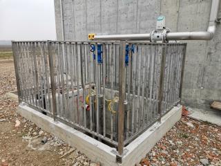 Parapetto corrimano in acciaio