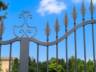 Cancello in ferro battuto forgiato a mano