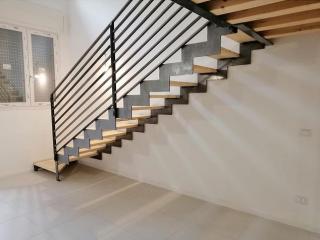 Soppalco in legno e metallo