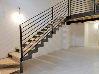 Soppalco in legno e metallo