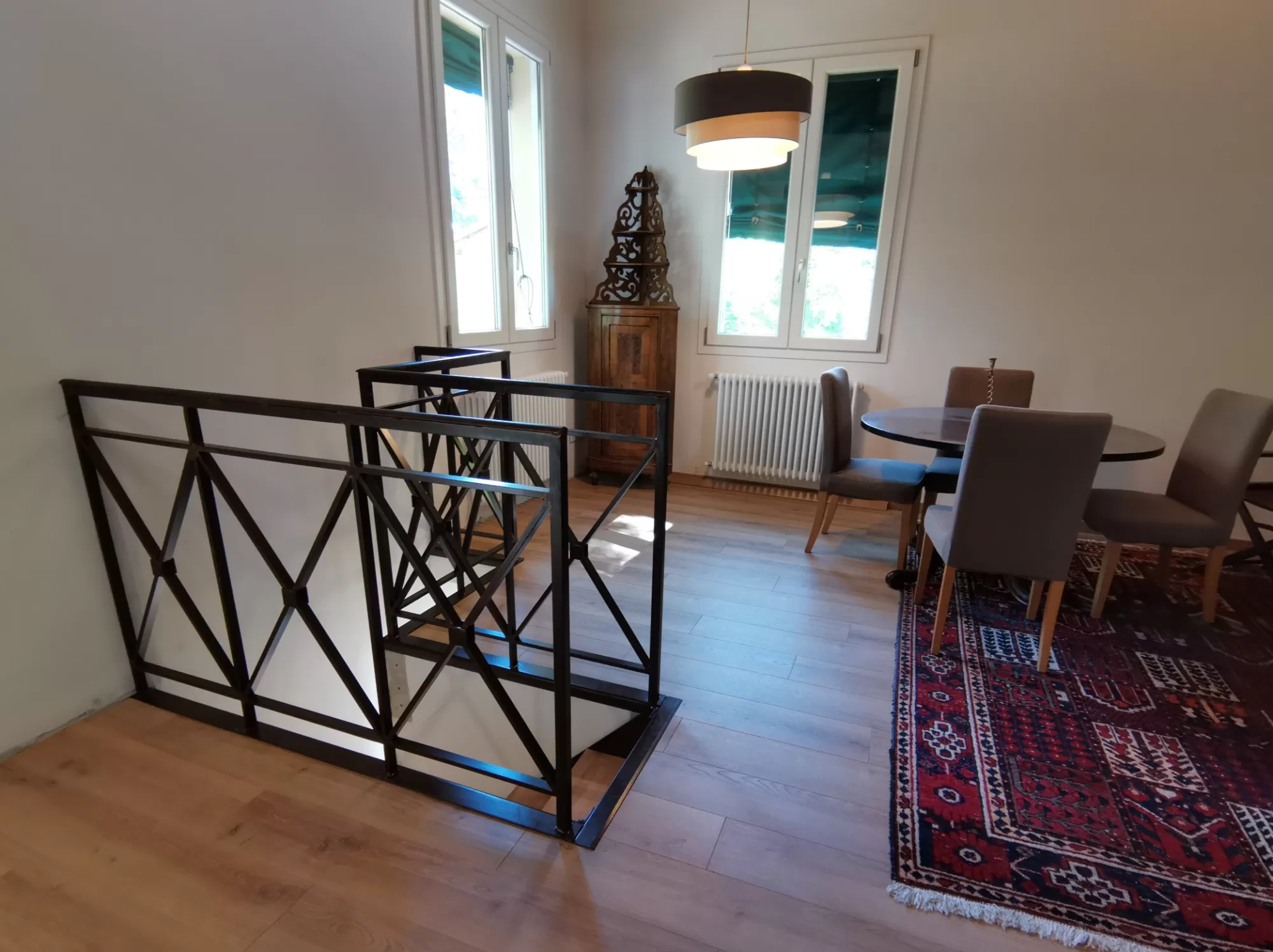 Parapetto corrimano in ferro