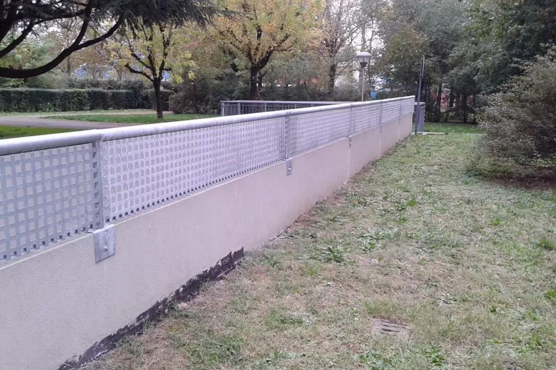 Recinzione in alluminio.