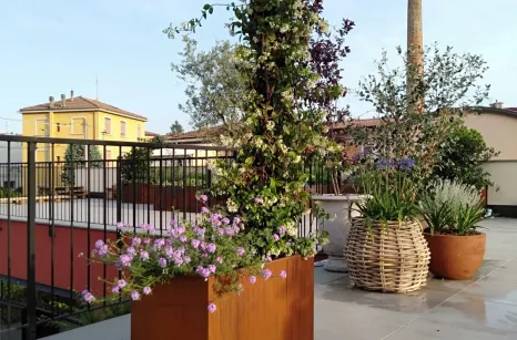 Fioriere in acciaio corten