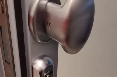 Porta d'ingresso con profili Forster con vetro blindato