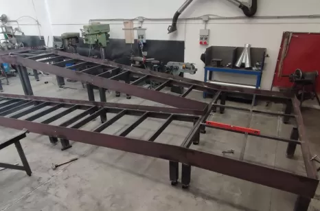 Rampa per disabili verniciata effetto corten